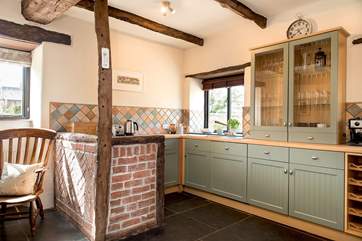 The kitchen-area is perfect for cooking up those holiday feasts.
