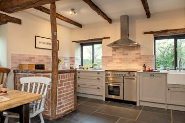 The stylish kitchen