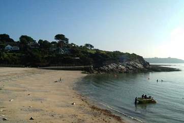Watersports on offer at Swanpool Beach in Falmouth.