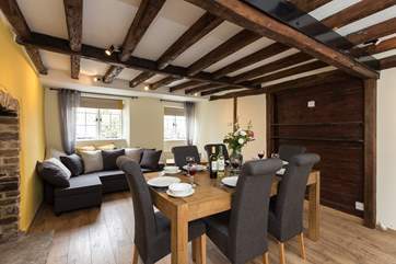 The dining-room doubles as a snug - there will be a large flat screen TV in this room as well as a TV in the main sitting-room.