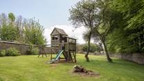 For the younger members of the group there is this lovingly maintained play-area.