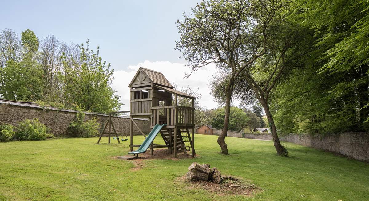 For the younger members of the group there is this lovingly maintained play-area.