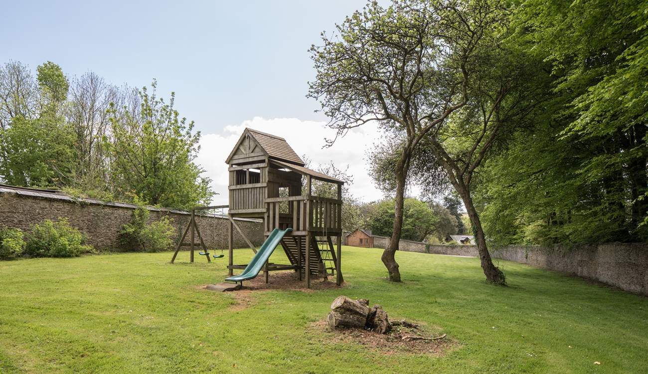 For the younger members of the group there is this lovingly maintained play-area.