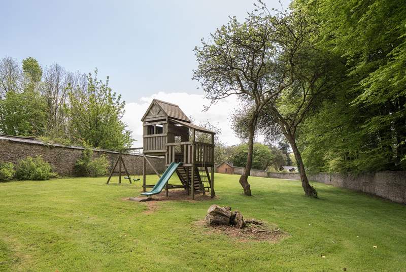 For the younger members of the group there is this lovingly maintained play-area.