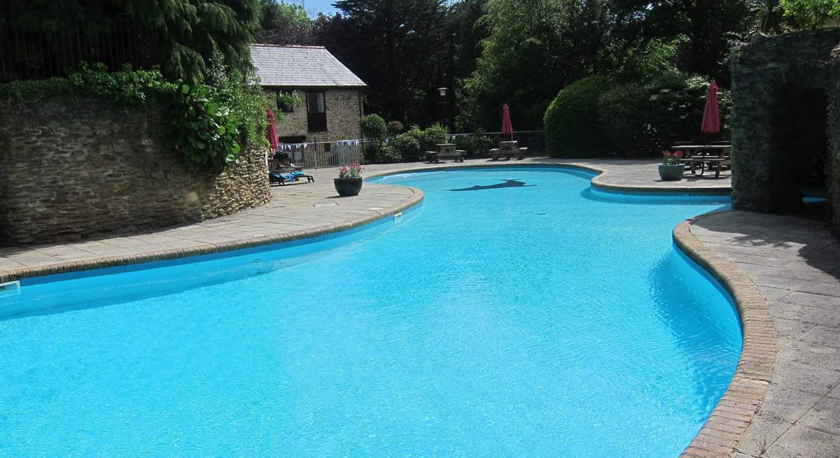 The outdoor pool is a real favourite with all generations.