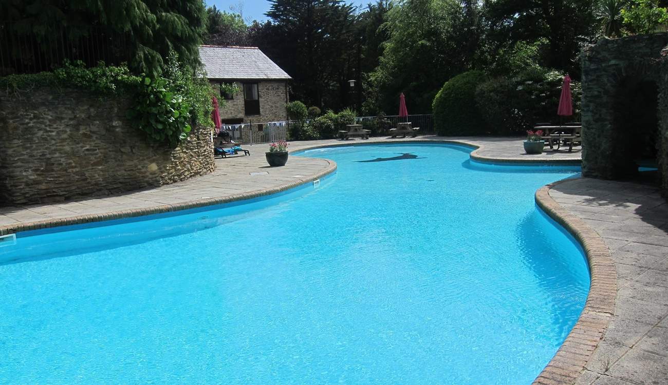 The seasonal outdoor pool is a real favourite with all generations.