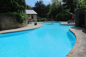 The outdoor pool is a real favourite with all generations.