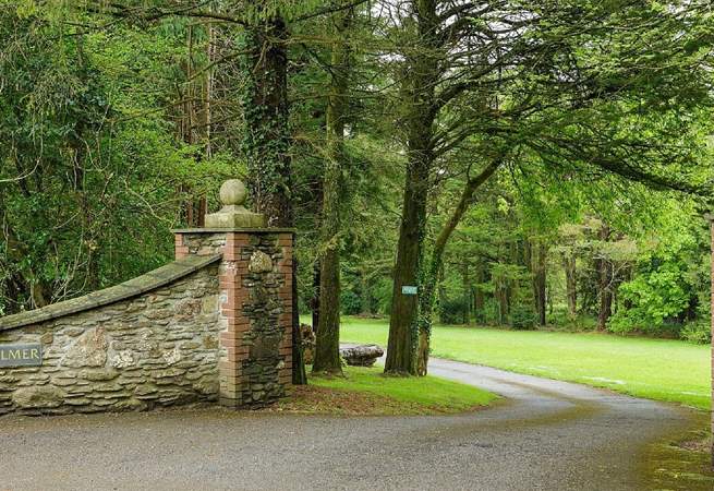 The entrance to the Colmer Estate is very inviting, giving you a great taste for what lies within the grounds.