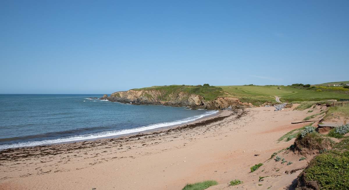 Thurlestone Sands is pretty as a picture.