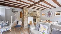 The cosy and inviting sitting-room.