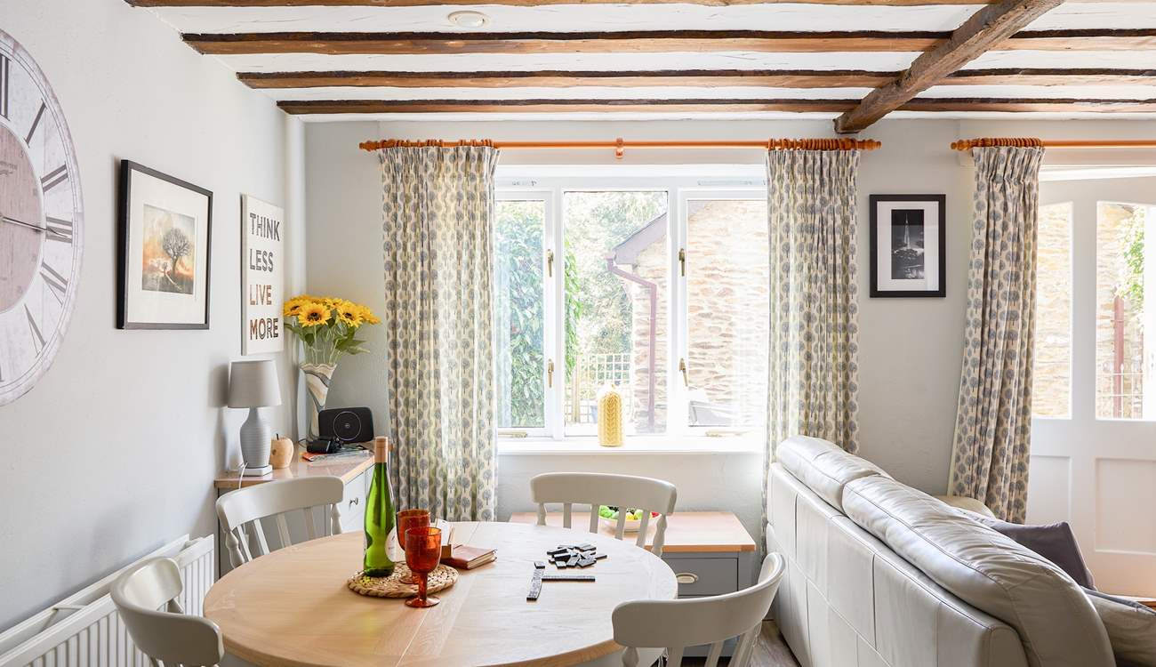 Surrounded by trees and the countryside. 