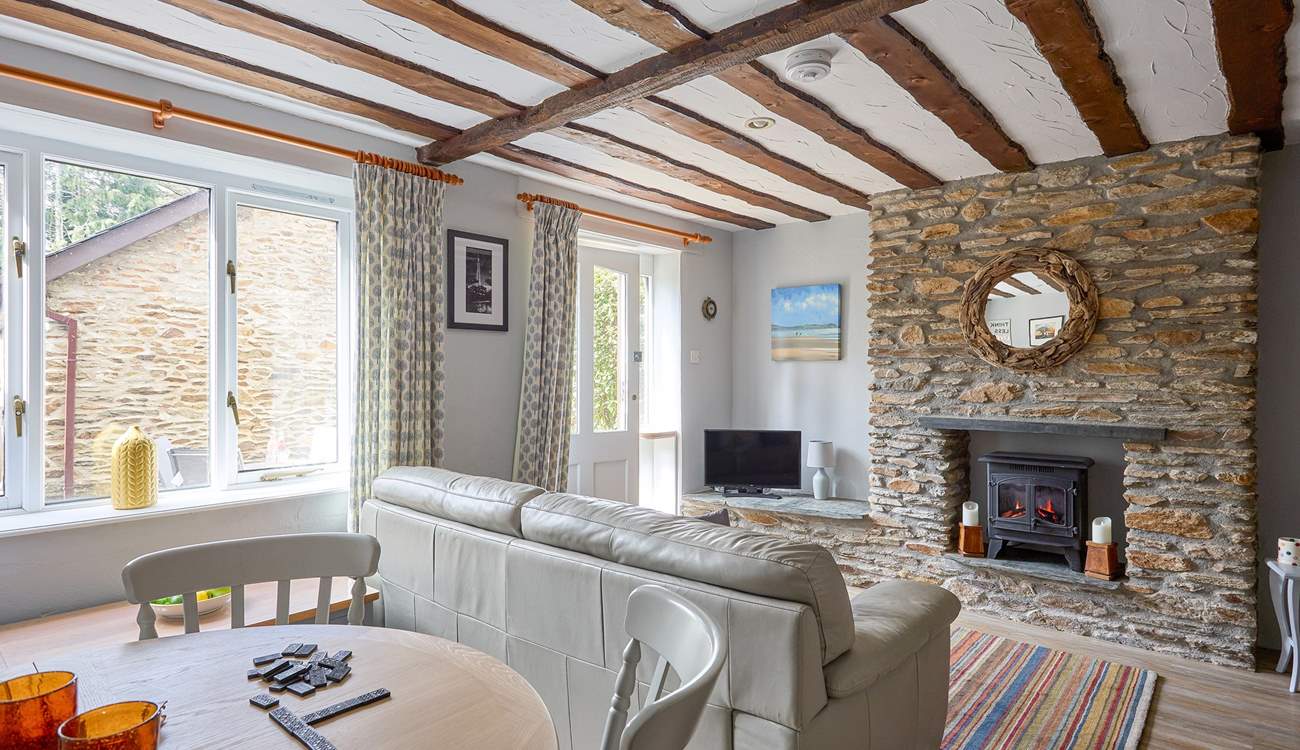 The front door opens up on to the courtyard garden. 