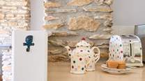Tea time can be enjoyed in style. 