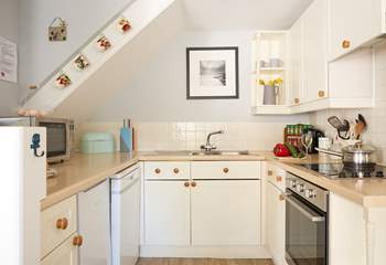 The fully equipped kitchen is perfect for whipping up a family feast. 