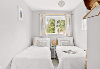 The twin room. 