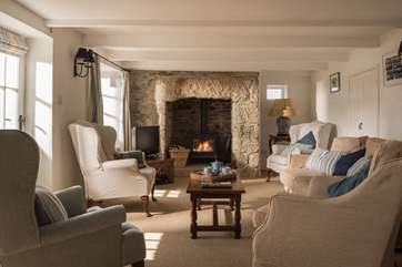 Warm your toes in front of the wood-burner.