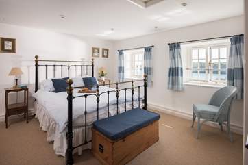 The light and airy master bedroom.