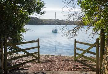 The slipway is perfect for launching kayaks or a dinghy.