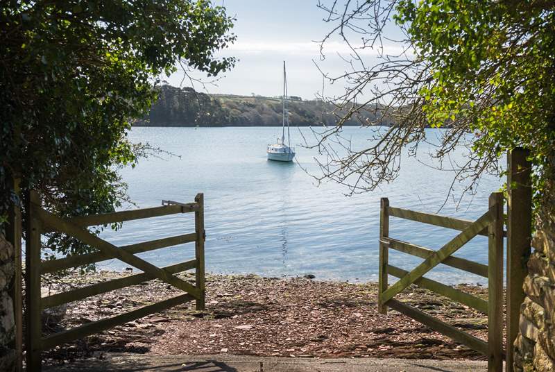 The slipway is perfect for launching kayaks or a dinghy.