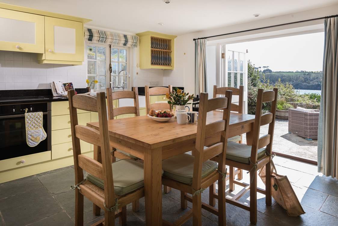 Comfortable seating at the dining-table.