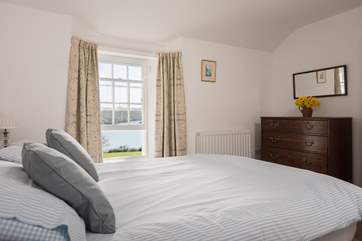 The second bedroom also has lovely creek views.