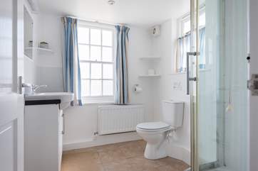 The downstairs shower-room.