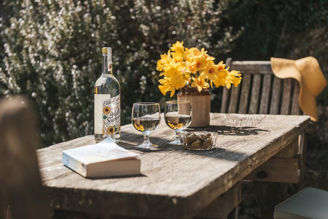 Enjoy this sunny spot at Creek Cottage.