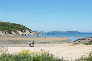Maenporth Beach is a lovely sandy cove.