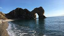 Iconic Durdle Door on the World Heritage Jurassic Coast.