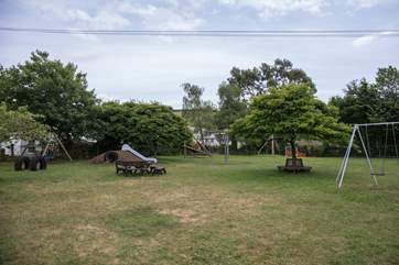 Hours of fun in the village play park a two minute walk from Ivy Cottage.