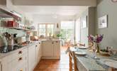 The stylish kitchen/dining-room leads out into the conservatory - Thumbnail Image