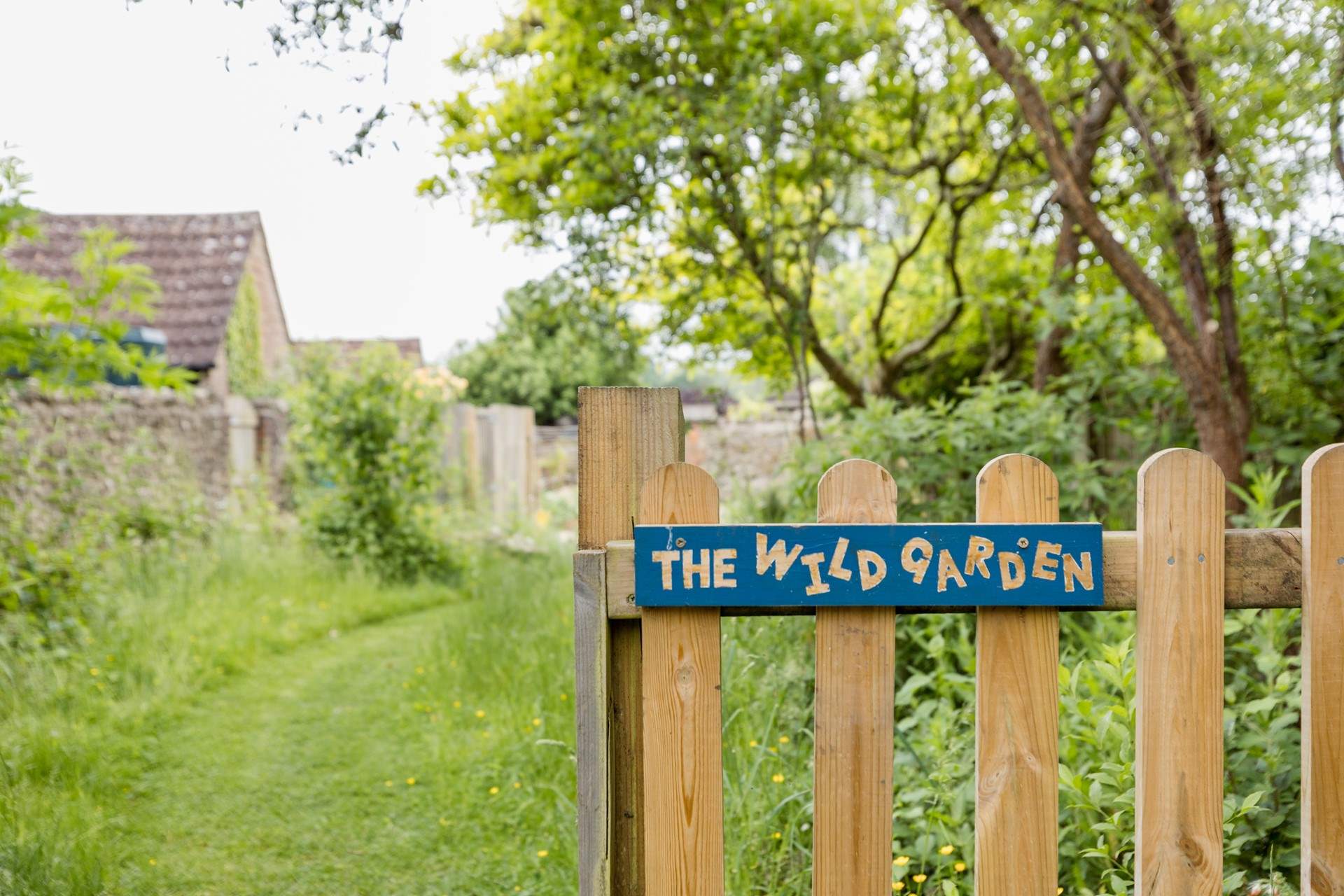 Through to the nature-friendly wild garden.