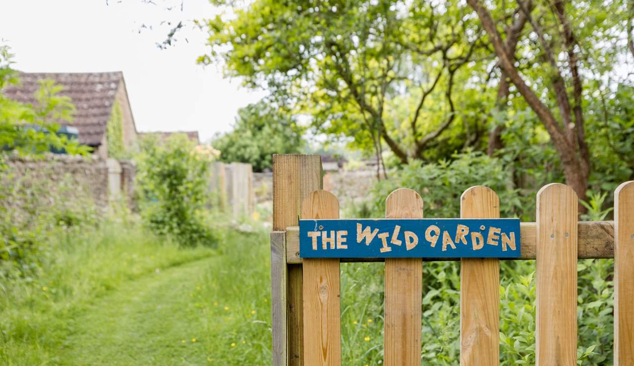 Through to the nature-friendly wild garden.