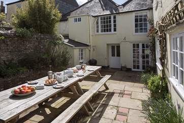 The patio is a sun-trap, perfect for a late lazy breakfast or barbecue.
