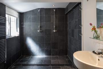 The ground floor wet-room has this great space for showering sandy children and adults after a day on the beach.
