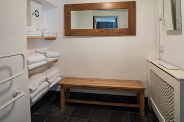 Another view of the ground floor wet-room, which has plenty of space.