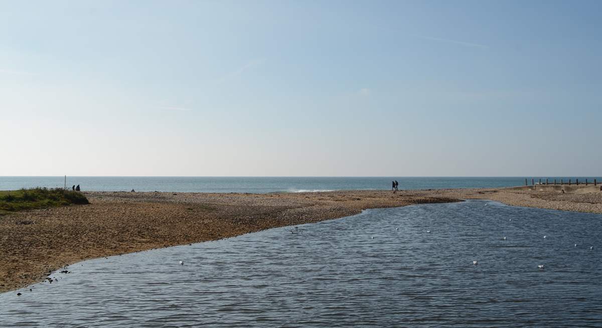 The River Char, reaches the Jurassic Coast.