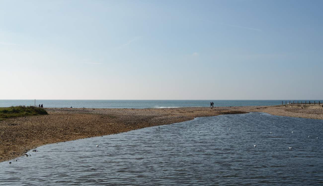 The River Char, reaches the Jurassic Coast.