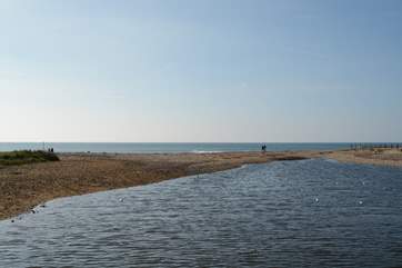 The River Char, reaches the Jurassic Coast.