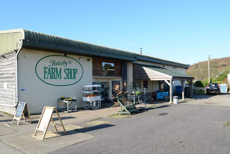 The award-winning Felicity's farm shop has delicious local produce and holiday treats.