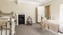 Bedroom 4 has twin beds and can form a family suite along with bedroom 2.
