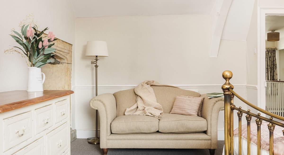 Another view of bedroom 1, plenty of space for a quiet read.