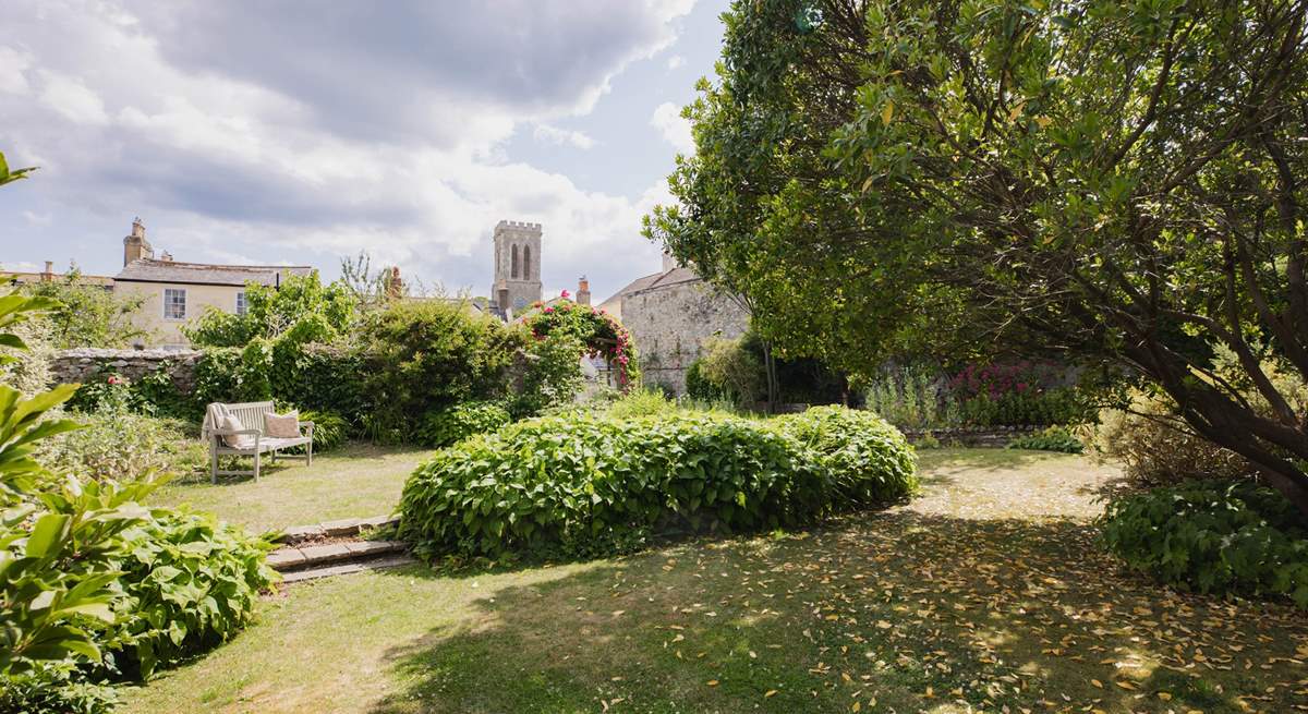 The church is opposite The Old Manor House, which gives you some idea of the size of the garden.