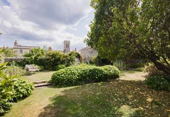 The church is opposite The Old Manor House, which gives you some idea of the size of the garden.