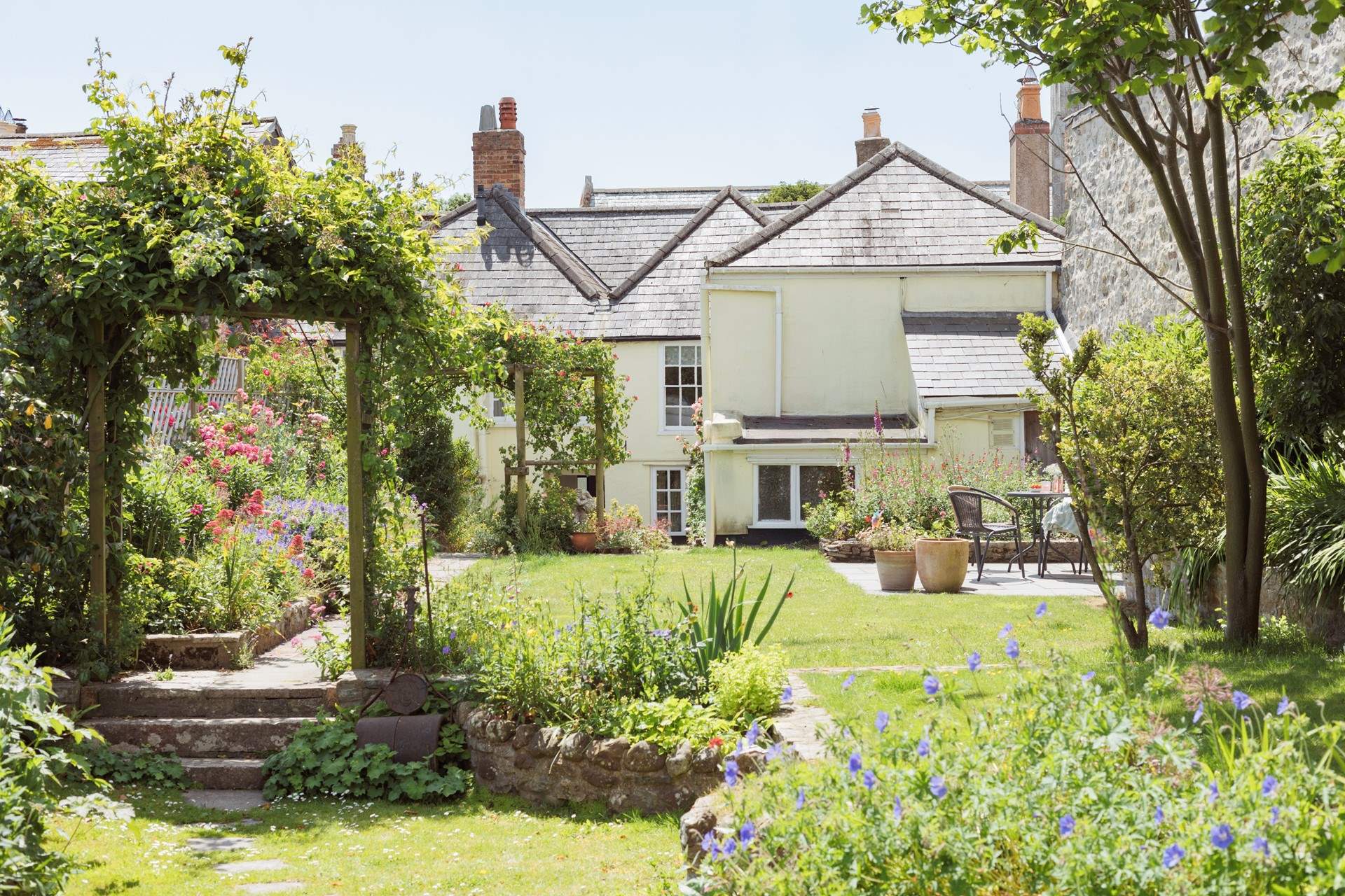 Looking back to the house after a good explore of the multi-area garden