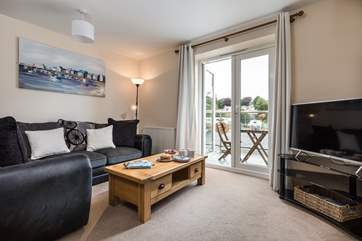 The sitting-room has plenty of space for everyone.