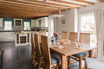 The open kitchen/diner is perfect for chatting to your nominated chef.