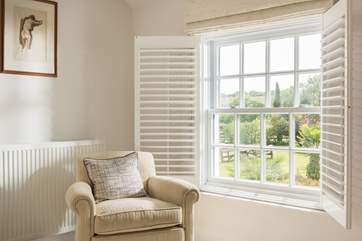 Enjoy your morning coffee looking out over the courtyard and mature gardens.