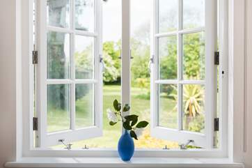 Gorgeous garden views.