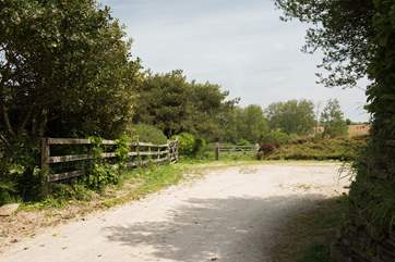 Private parking with space for up to five cars.